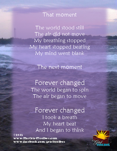 The Moment A Poem | The Grief Toolbox