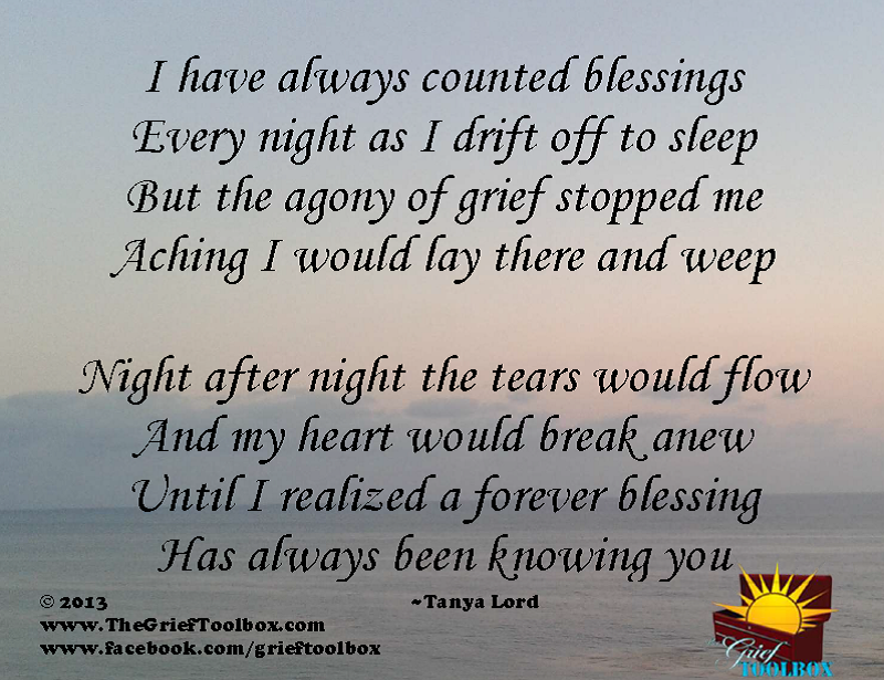 Knowing you a blessing forever - A Poem | The Grief Toolbox