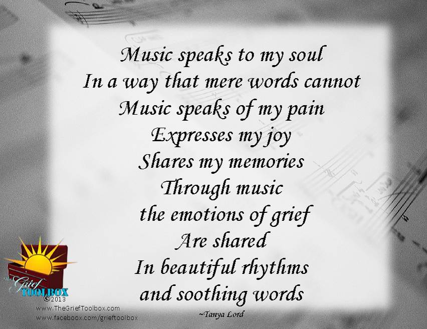 Music a gateway to the emotions of grief The Grief Toolbox