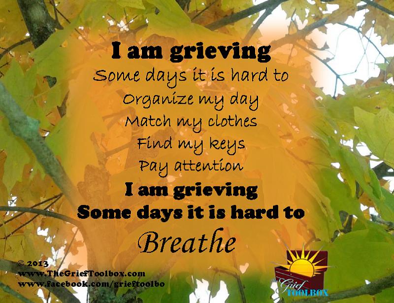 Some days it is hard to breath - A Poem | The Grief Toolbox