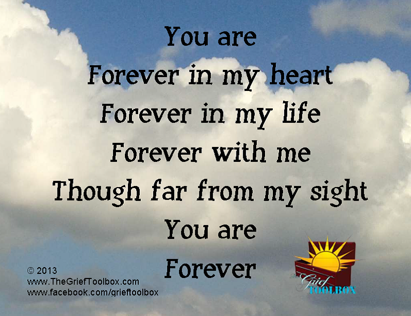 Forever in my heart - A poem | The Grief Toolbox