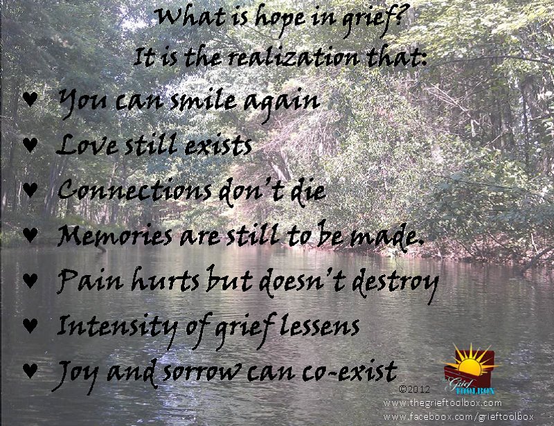 What is Hope in grief | The Grief Toolbox