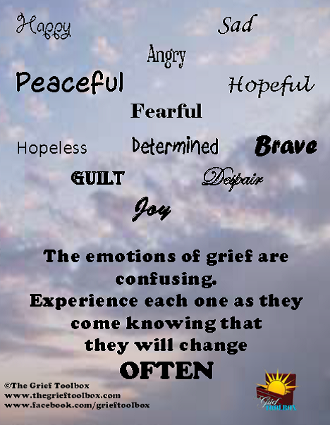 Grief is more than one emotion | The Grief Toolbox