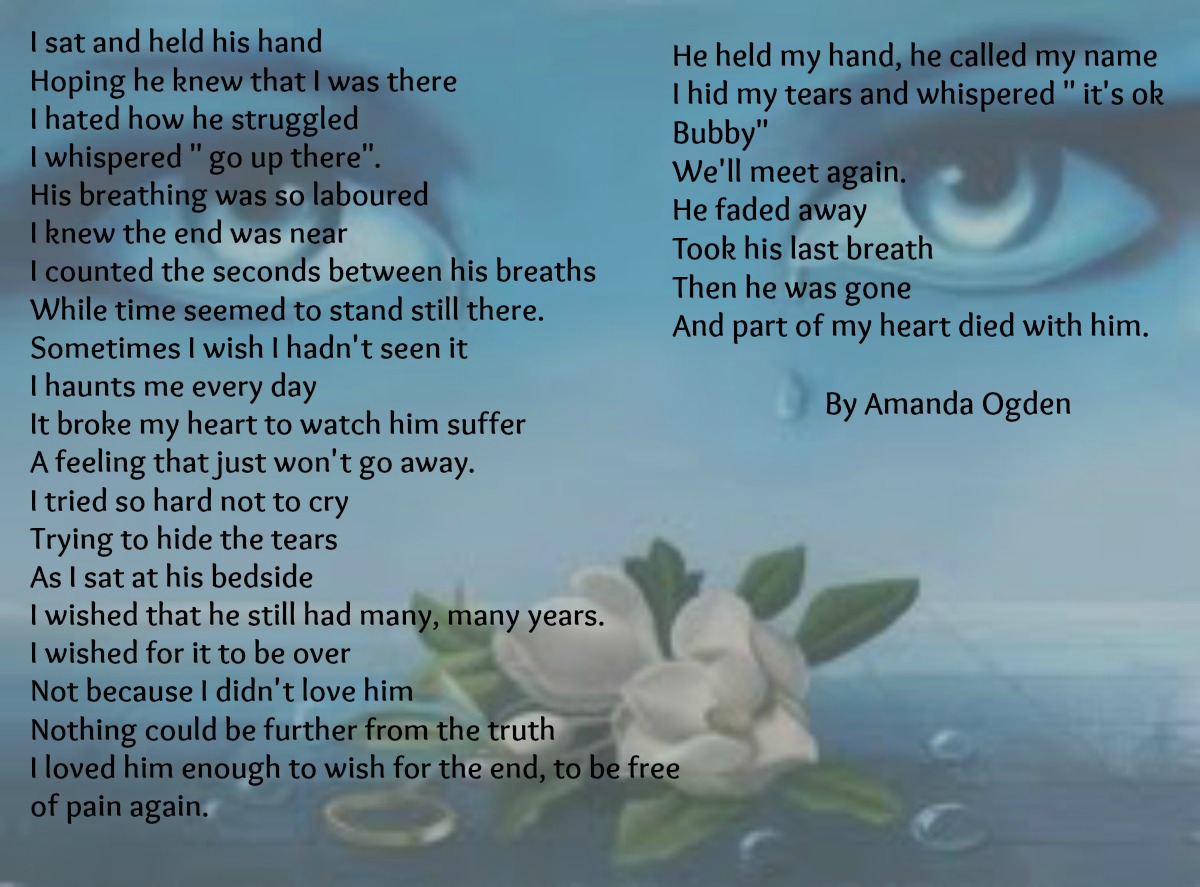 I sat holding his hand The Grief Toolbox