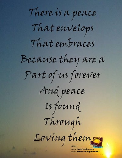 In grief peace can be found in our love | The Grief Toolbox